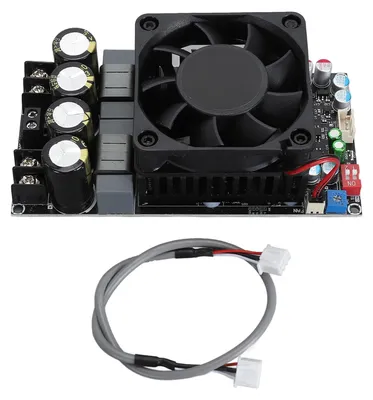 Obrázek produktu pro Digitální výkonový zesilovač, 300 W, dvoukanálový, 600 W, mono, čip TPA3255, čistá zadní část s chladičem pro DIY reproduktory