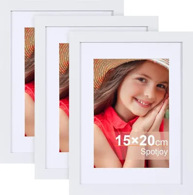 Zdjęcie produktu dla Spotjoy ramka na zdjęcia 15x20cm drewniana ramka na zdjęcia zestaw 3 sztuk