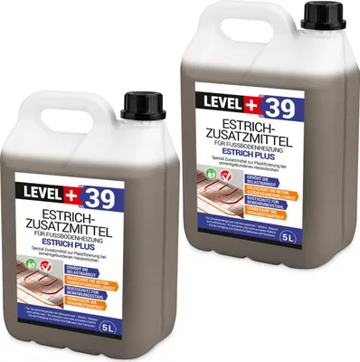 Produktbild von Estrichzusatzmittel 10L Fussbodenheizung Heizestrich - Zementestrich Profi L+39