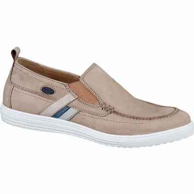 Produktbild von Jomos Herren Leder Slipper hellbraun, Nubukleder, 2032114/41