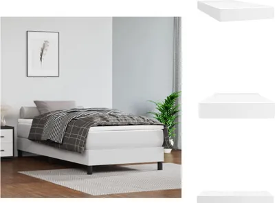 Immagine prodotto di vidaXL Materasso a molle insacchettate bianco 90x200x20 cm in Pelle finta - Materassi