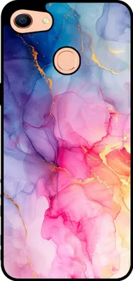 Produktbild von Smartphonica Telefon Fall geeignet für Oppo F5 mit Marmor-Druck - TPU zurück Abdeckung Fall Marmor-Design - Regenbogen