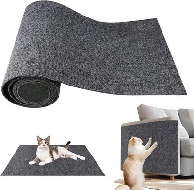 Produktbild von Selbstklebende Kratzschutzmatte für Katzen - Graue Möbelprotektor