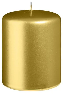 Produktbild von Stumpenkerzen Italiengold 100 x Ø 80 mm, 12 Stück