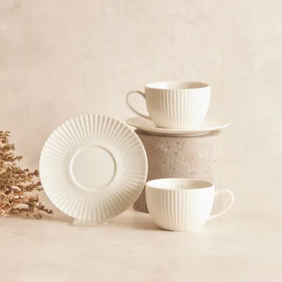 Produktbild von Karaca Seashell Teetassen Set für 6 Personen, 200ml