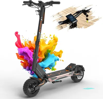 Immagine prodotto di T3 - Scooter elettrico pieghevole - Batteria 48V 15.6Ah - Pneumatici 10'' - Ammortizzatori anteriori e posteriori - Autonomia 55 km - Nero
