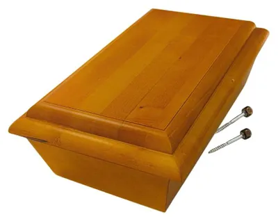 Produktbild von Dekohelden24 Hochwertiger würdevoller Eichenholzsarg für Kleintiere, Tiersarg, H