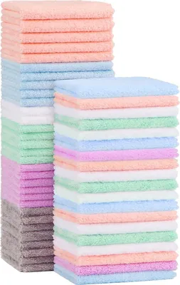 Obrázek produktu pro Dětské flanelové utěrky z mikrovlákna korálový fleece 7x9 palců v balení 50 kusů