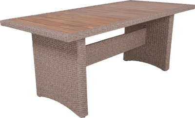 Produktbild von Tisch BRAGA 180 cm, weidenbraun mit Holztischplatte