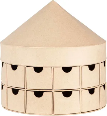 Produktbild von Décopatch Pappmaché, Adventskalender, 25x25x25 cm Kartonbraun HD088C