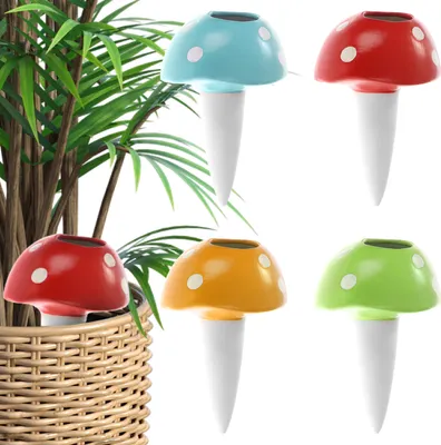 Produktbild von com-four® 4x Automatische Bewässerung für Zimmerpflanzen - Wasserspender für Pflanzen - Tonkegel zur Blumen Bewässerung - Hydrospikes