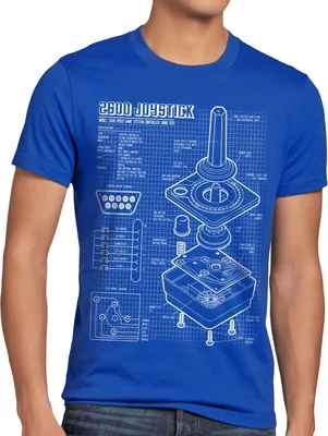 Produktbild von style3 2600 VCS Computer Blaupause Herren T-Shirt 80er Joystick 8-Bit retro gamer