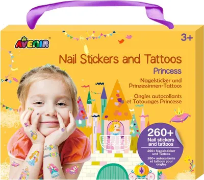 Image de Autocollants et tatouages pour ongles Avenir Princesse