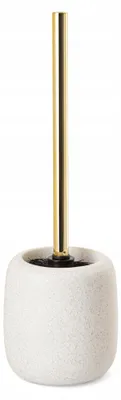 Produktbild von Toilettenbürste mit Keramikbehälter, Weiß, 36,5 cm, Standbürste