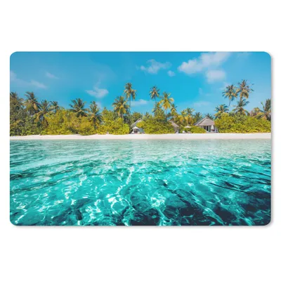 Produktbild von MuchoWow® Mauspad Mousepad Strand - Palmen - Meer 27x18 cm - Mousepads - Maus Mat - Pad - Mausunterlage - Büroartikel - Desk Matten