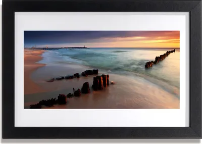 Produktbild von Bild 30x20 MDF-Rahmen Wandkunst Ocean Beach Landschaft