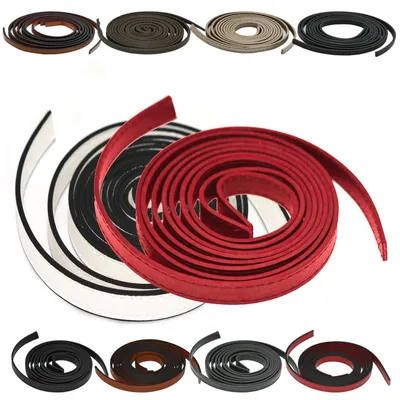 Produktbild von 1 Paar Taschengriffe Rohlinge Kunstlederband Kunstleder Taschenhenkel Trageriemen, Größe:10 mm x 1.2 m x 2.7 mm, Farbe:braun