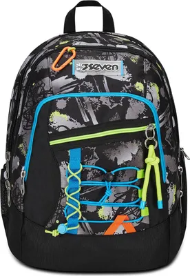 Produktbild von Seven 200102412-899 Rucksack Schulrucksack Mehrfarbig Polyester