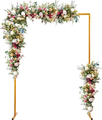 Obrázek produktu pro Svatební oblouk, kovová konstrukce, rozměry 2 m x 1,5 m, L, žlutý
