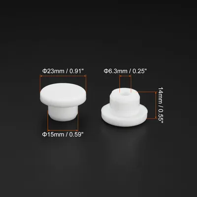 Produktbild von Silikon Gummi Loch Stopfen Weich Flexibler Stopfen fš¹r 14-15mm Loch Wei? 8Stk