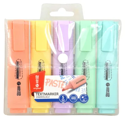 Image de Coffret de surligneurs pastel 5 couleurs MemoBe