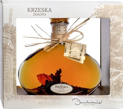 Produktbild von Wodka Krzeska Ziolowa (KräuterWodka) 0,7L | Flavoured Vodka , Aromatisierter Wodka |700 ml | 40% Alkohol | Destylarnia Chopin | Geschenkidee | 18+