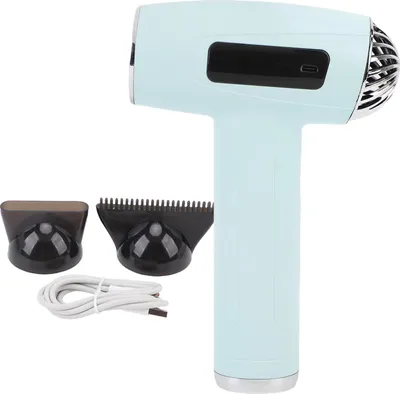 Immagine prodotto di Asciugacapelli 200W cordless ricaricabile, leggero portatile caldo freddo soffiatori d'aria per le case di viaggio verde verde