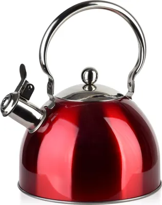 Obrázek produktu pro MONDEX | Rychlovarná konvice - 2,5 l - červená barva stříbrná - konvice - pro všechny typy sporáků
