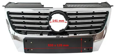 Kühlergrill Sportgrill Gitter Grill Chrom PDC für VW Passat 3C B6 + Variant 05 – Produktansicht