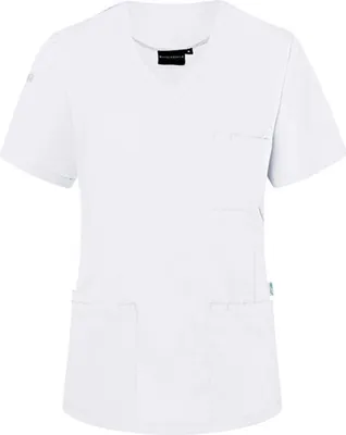 Produktbild von KARLOWSKY Damen Schlupfkasack ESSENTIAL V-Neck Regular Weiß XS