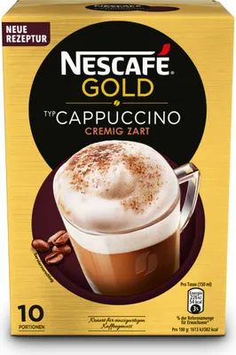 Produktbild von Nescafé Gold Typ Cappuccino Cremig Zart | 10 Portionen
