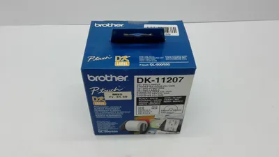 Produktbild von Brother DK-11207, Schwarz auf weiss, 100 Stück(e), DK, Blau, Weiß, Thermodirekt, China