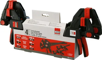 Obrázek produktu pro Sada jednoručních upínačů BESSEY, 2 x EZM15-6 + 2 x EZL30-8