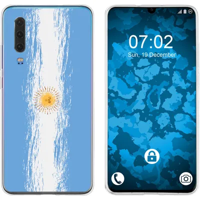 Produktbild von PhoneNatic Case kompatibel mit Huawei P30 Silikon-Hülle WM Argentinien M1