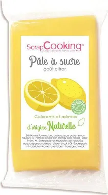 Obrázok produktu pre Cukrová pasta 250 g s citrónovou príchuťou - žltá