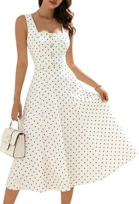 Productafbeelding van Currero Jurk met Polkadots Zwarte Punten M