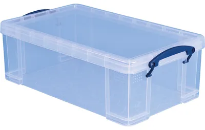 Produktbild von Really Useful Boxes 12C, Aufbewahrungsbox, Transparent, Rechteckig, Polypropylen (PP), Einfarbig, 12 l