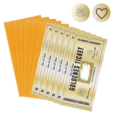 Productafbeelding van 6 Stuks Rubbelloten Geschenkkarten met Rubbelstickers