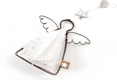 Produktbild von Winter Transparent Ornament Engel