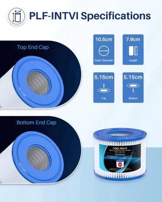 Productafbeelding van Spa vervangingsfilter voor type VI, compatibel met 90352E, zwembad filter verpakking van 6