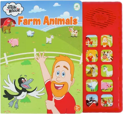 Productafbeelding van Maggie zingen in koor Farm Animals Sound Sound Kinderboek - Dierenboerderij kinderboek met 10 knoppen - Educatief adviesboek voor kinderen