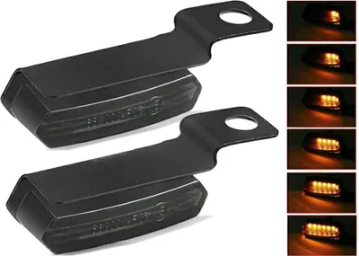 Produktbild von Lenkerblinker Motorrad / Lauflicht Blinker LED TS4 E-Prüfzeichen getön