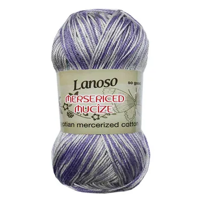 100g Strickgarn MERSERIZED MUCIZE aus ägyptischer Baumwolle Farbverlaufsgarn