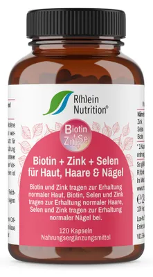 Obrázek produktu pro Biotin + zinek + selen pro pleť vlasy a nehty, 120 St KAP