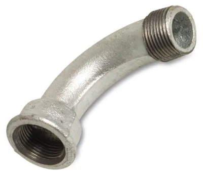 Obrázok produktu pre Závitová tvarovka koleno z tvárnej liatiny 90° 1 1/2" IG x 1 1/2" AG