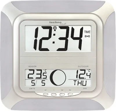 Produktbild von Technoline WS 8118, Wand, Digitale Uhr, Quadratisch, Silber, AA, 1,5 V