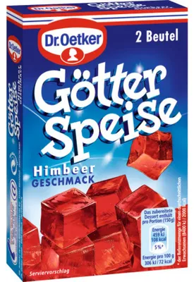 Obrázek produktu pro Dr. Oetker želé s malinovou příchutí osvěžující a lahodné 25g