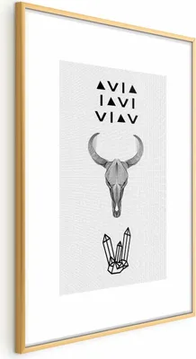 Produktbild von Posterpapier Poster - Animal Skull 60x90 cm Text n-C-0201-ao-a