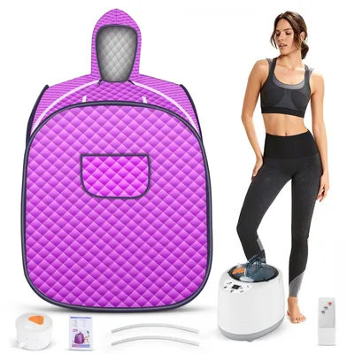 Image de Sauna à vapeur portable - 800 W - Capacité de 2 litres - Rouge
