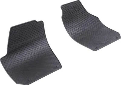 Obrázek produktu pro Autokoberce gumové přesné s nízkým okrajem - Škoda Roomster (Typ 5J) Praktik (2006-2015) 2-sedadla / ekonomický design